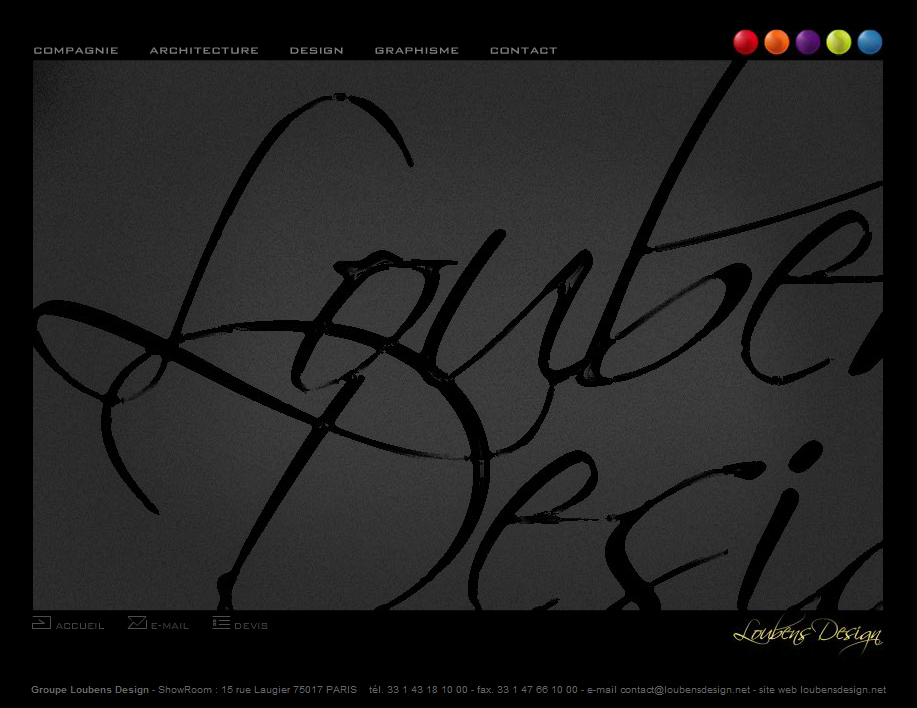 Portail web - page d'accueil