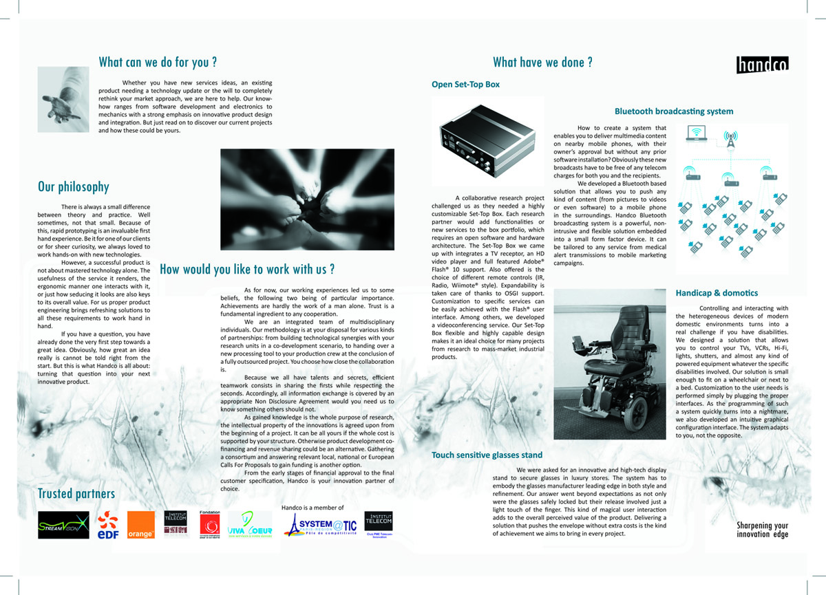 Brochure, intérieur